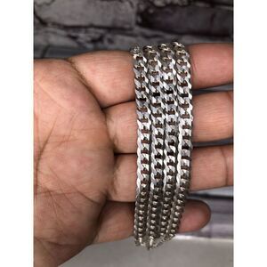 🔥🔥🔥 925 Sterling Silver Cuban Link Curb Chain Necklace 26" 3mm Italy 🔥🔥🔥
